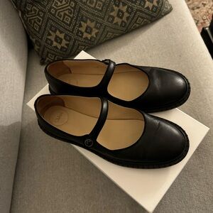Chloe Women’s Casual Mary Janes - Black Leather - Size 40